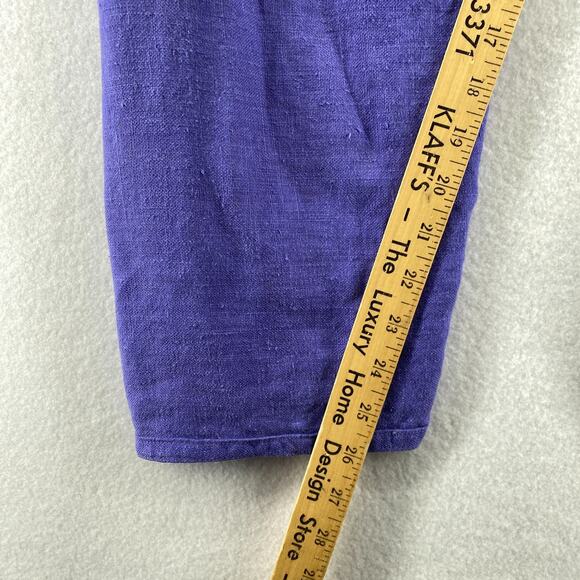 ANGELHEART DESIGNS Outfit M Linen Boxy Top & Tapered Pants 2 Pieces Blue USA VTG - Picture 10 of 16